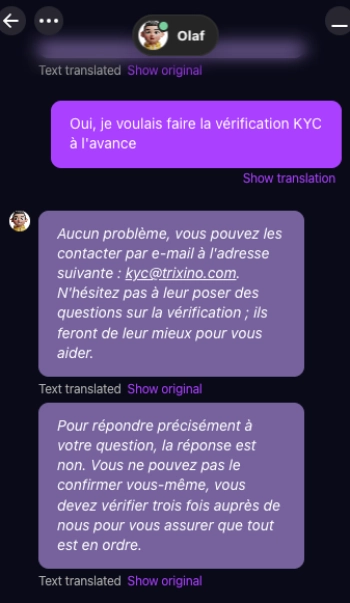 assistance client trixino suisse