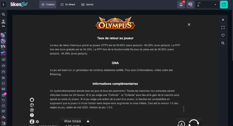 likes bet live rtp trueways olympus