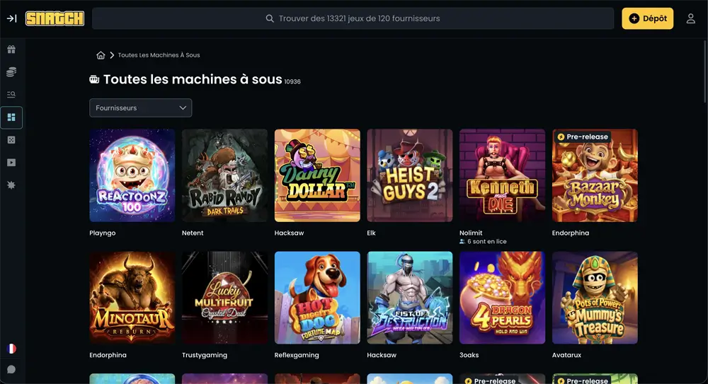 machines à sous snatch casino ca